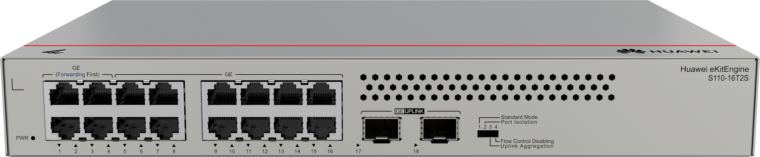 Huawei S110-16T2S – 16 ports Gigabit + 2 SFP