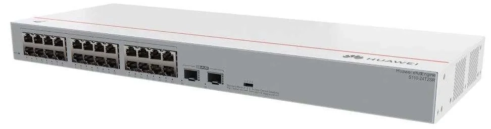Huawei S110-24T2SR – 24 ports Gigabit + 2 SFP – Rackable
