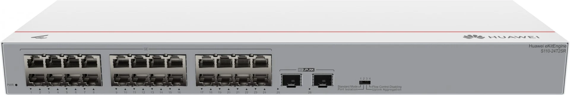 Huawei S110-24T2SR – 24 ports Gigabit + 2 SFP – Rackable