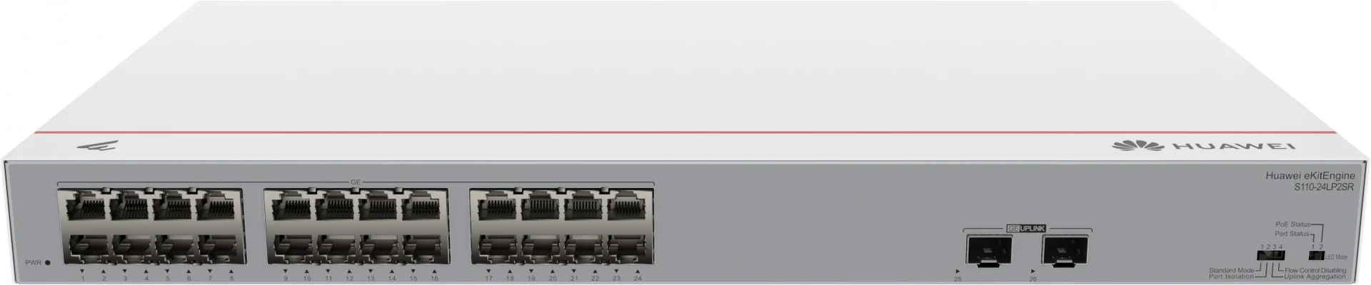 Huawei S110-24LP2SR – 24 ports Gigabit PoE+ + 2 SFP – Rackable