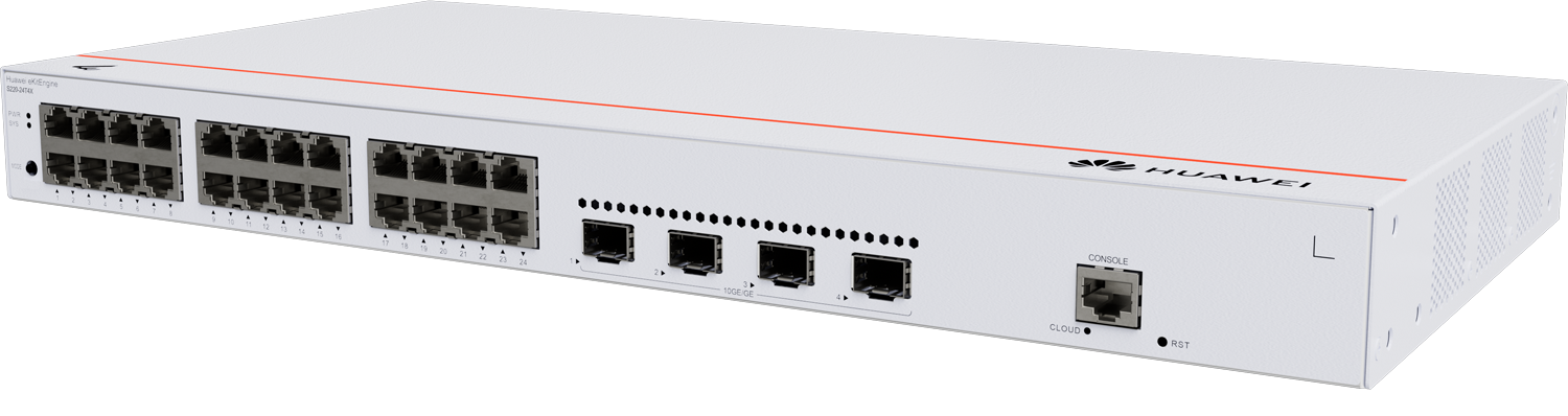 Huawei S220-24T4X – 24 ports Gigabit + 4 SFP+ – Rackable