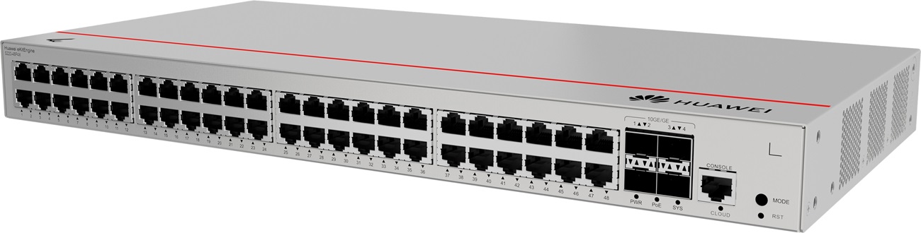 Huawei S220-48P4S – 48 ports Gigabit PoE+ + 4 SFP – Rackable