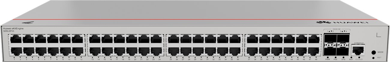 Huawei S310-24P4X – 24 ports Gigabit PoE+ + 4 SFP+ – Rackable
