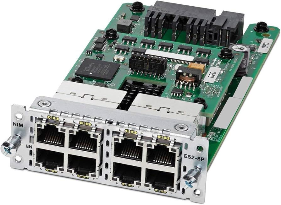 Carte NIM‐ES2‐8 8‐port Layer 2 GE Switch Network Interface Module