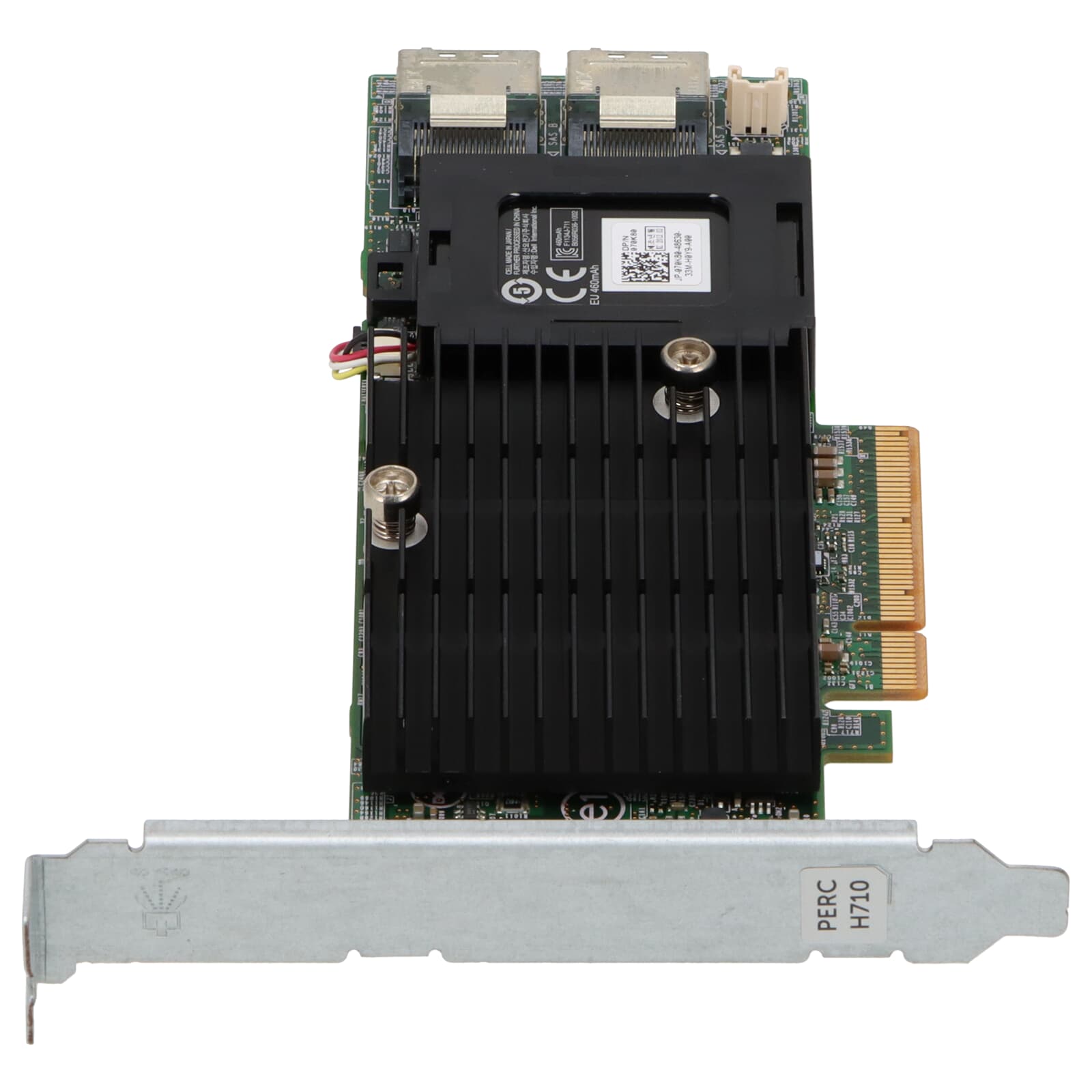 DELL 0VM02C PE H710 6GB/S PCI-E 2.0 X8 SAS RAID CONTROLLER 512MB NV CACHE + 09DHPJ Twin SAS CABLE
